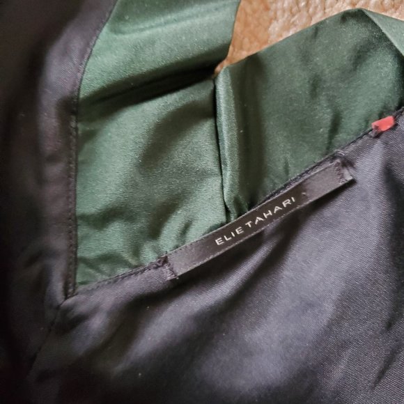 Dark Green Elie Tahari Cocktail Dress - Picture 3 of 5